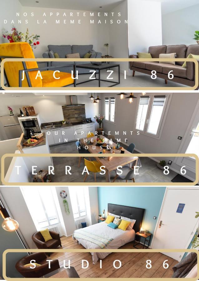 Jacuzzi Terrasse 86 - Terrasse & Climatisation - 4 Personnes - Bnb 에페르네이 외부 사진